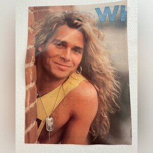 Vintage White Lion Mike Tramp pinup